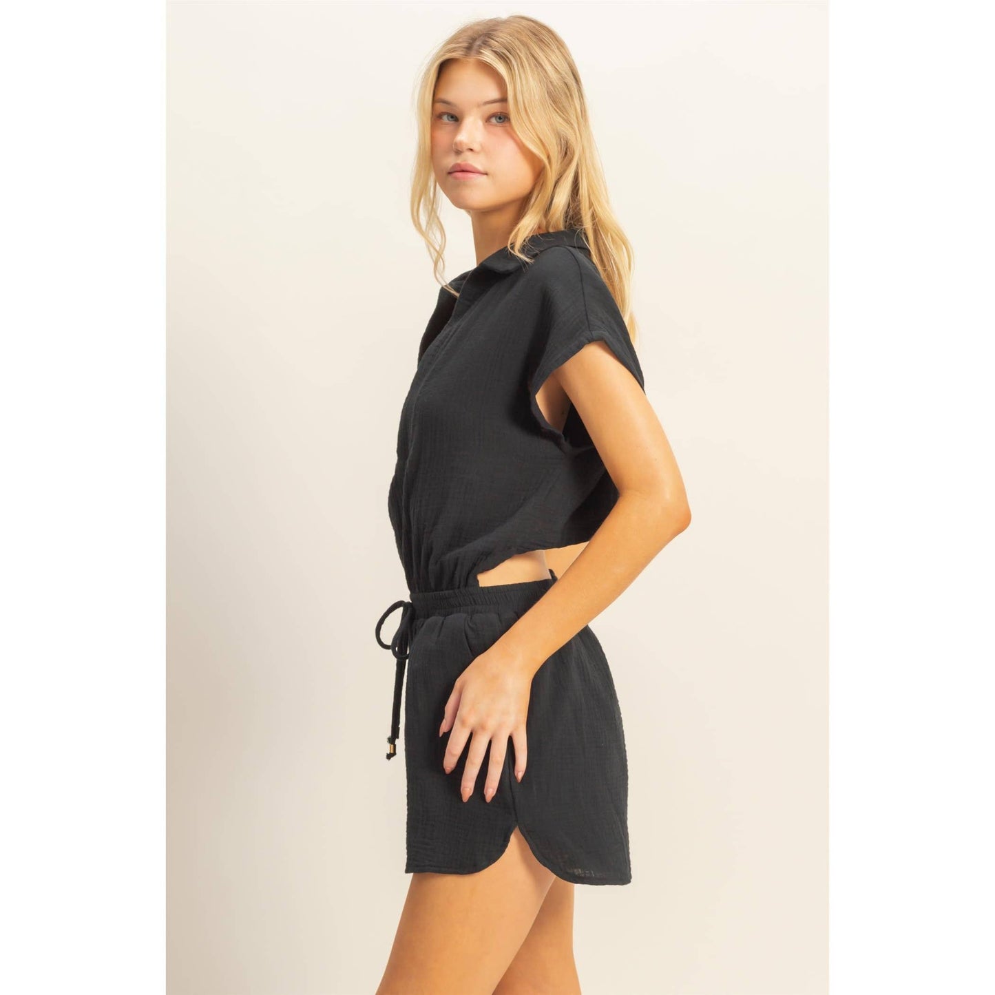 Cutout Back Romper