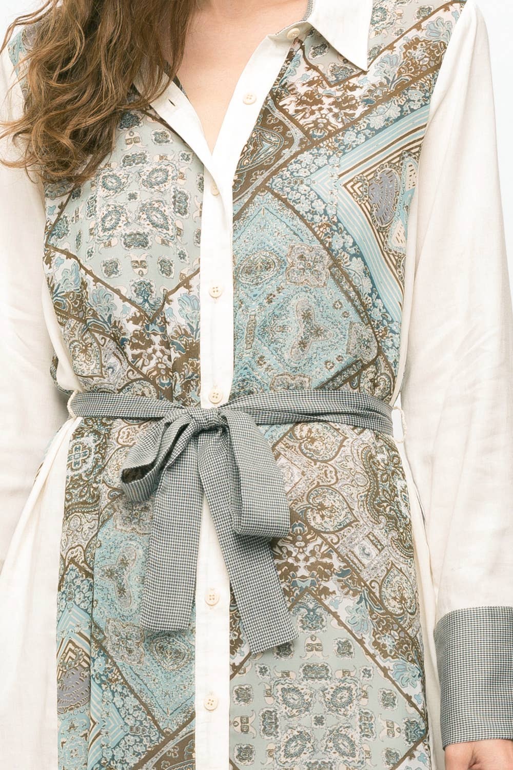 Print Mix Dress