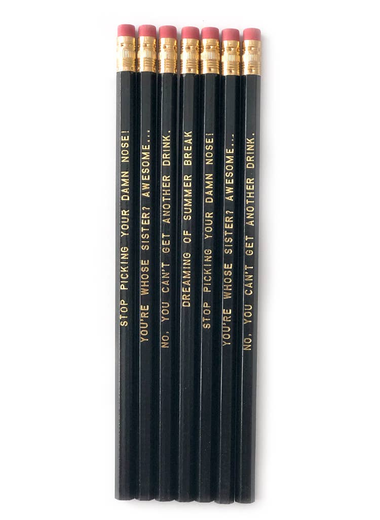 #TeacherLife, Funny Teacher Pencil Pack - Teacher Gift Idea