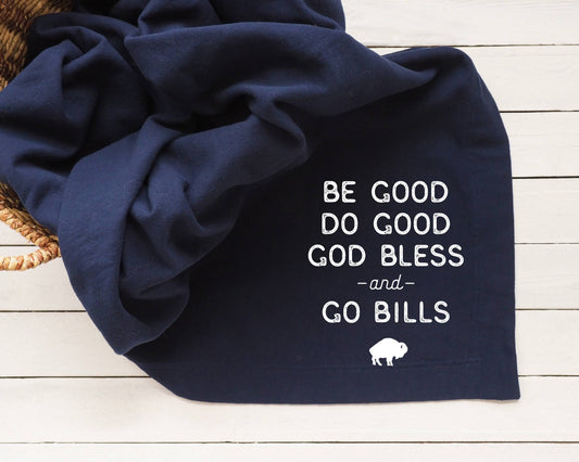 Buffalo Bills Throw Blanket Be Good Go Bills Stadium Blanket
