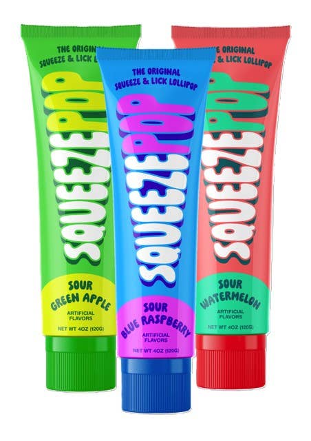 Squeeze Pop Assorted Flavors, 4oz Tube,
