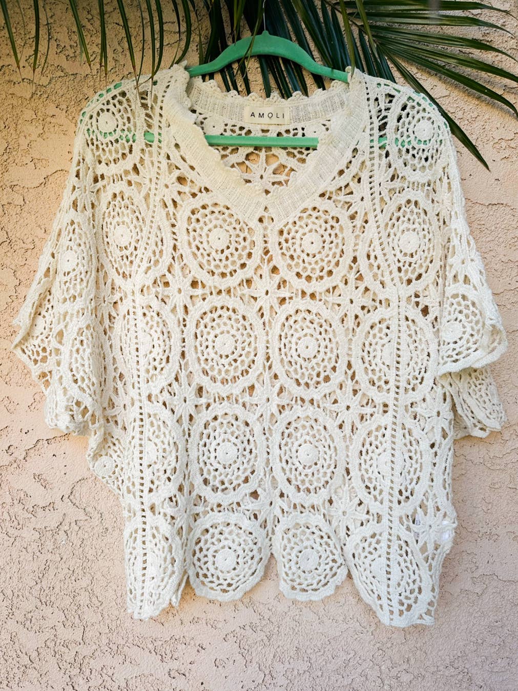 Ivory Boho Dolman Sleeve Top