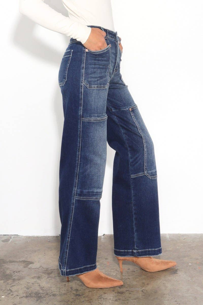 Wide leg jeans