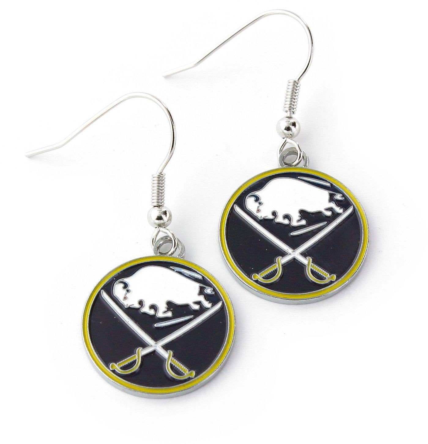 NHL Buffalo Sabres Logo Dangle Earrings