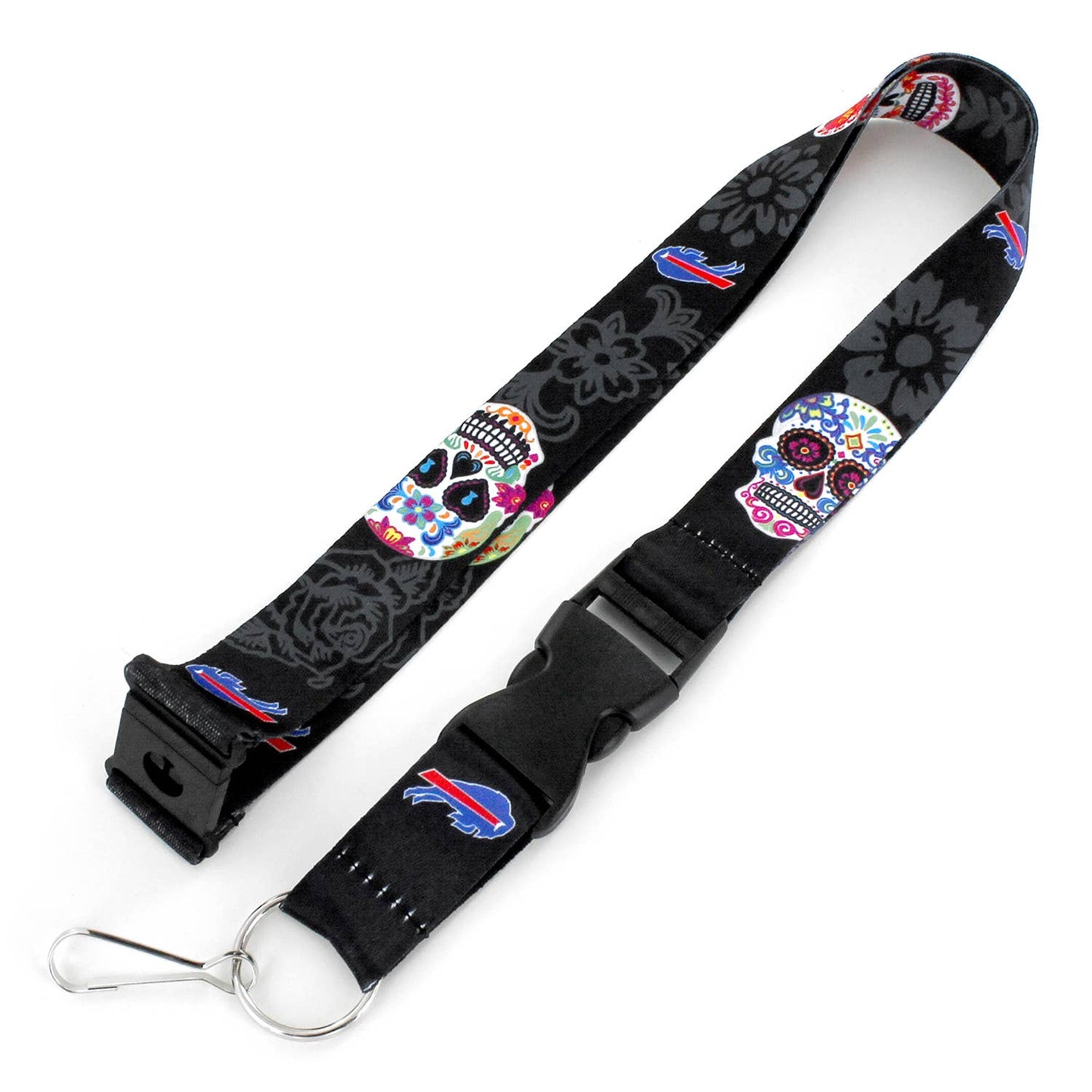 NFL Buffalo Bills Sugar Skull Lanyard