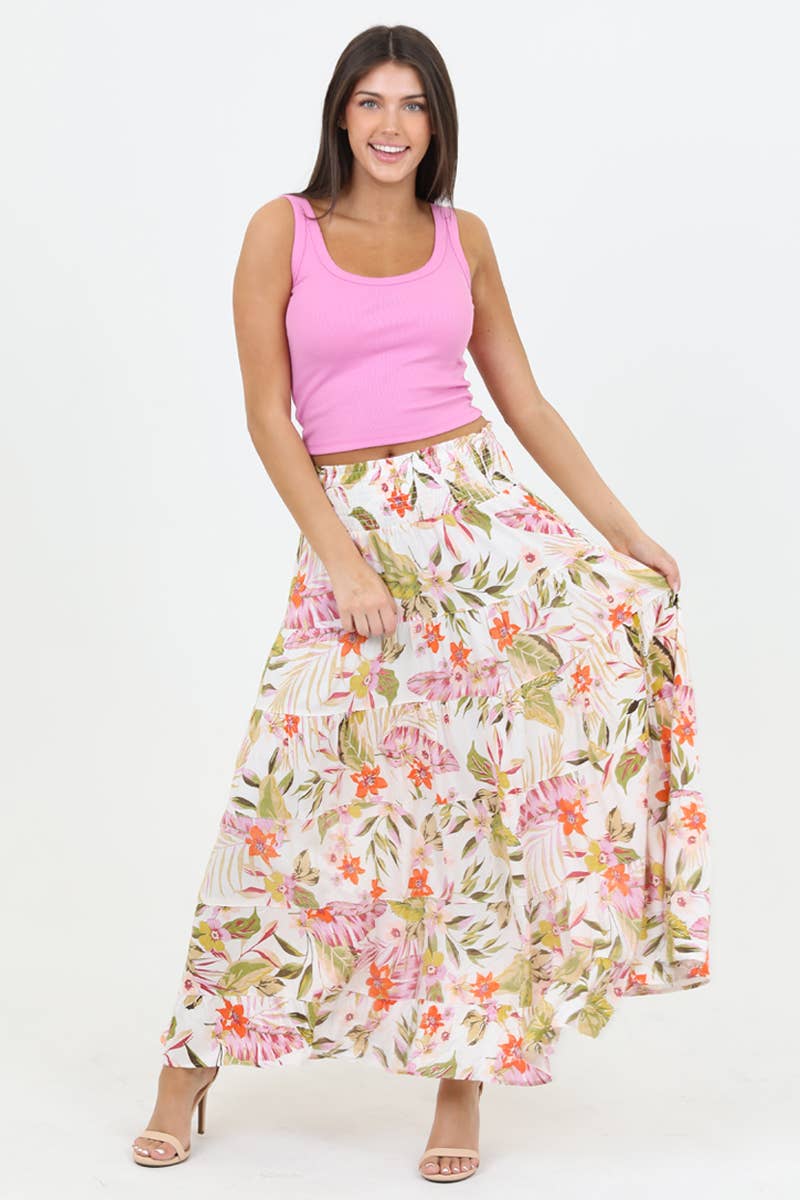 Tropical Maxi skirt