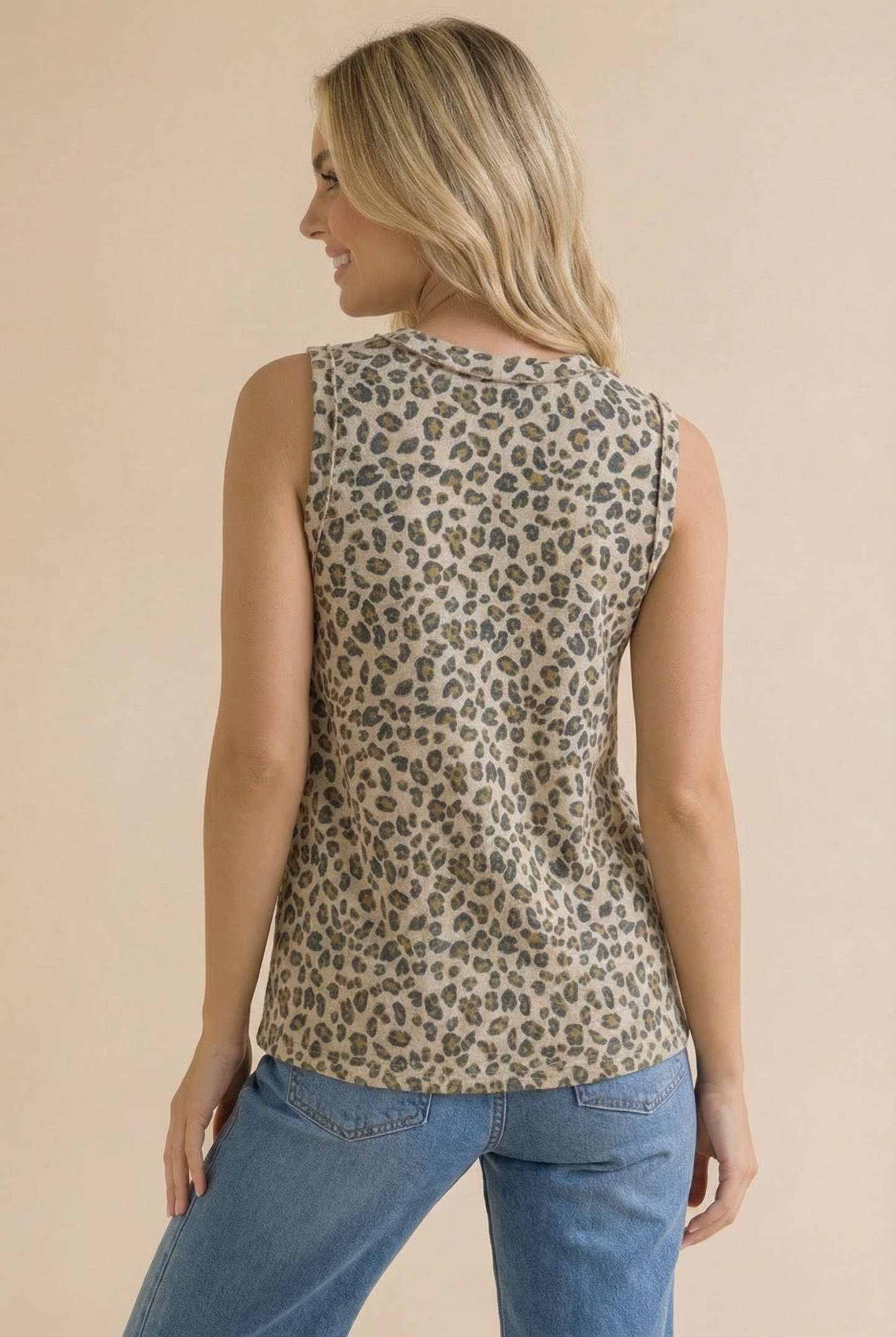 Leopard French Terry Top