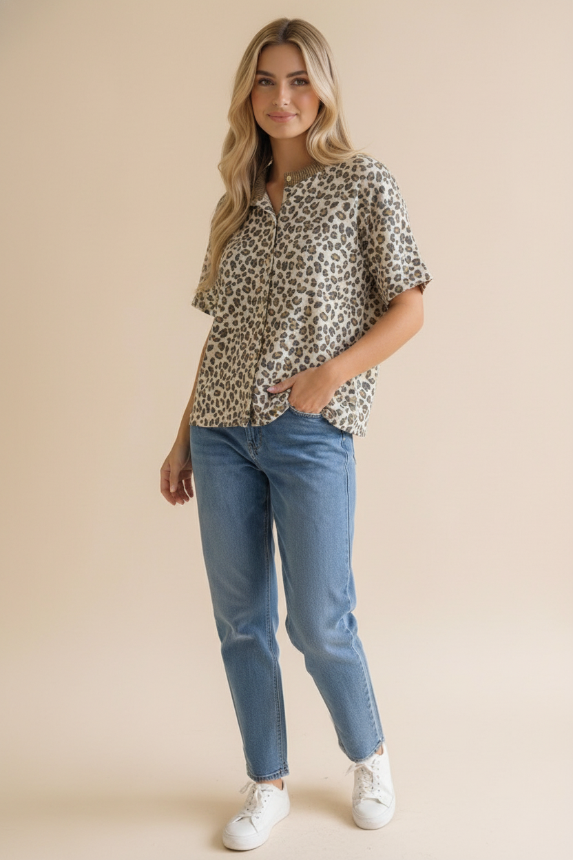 Leopard Print Cardigan
