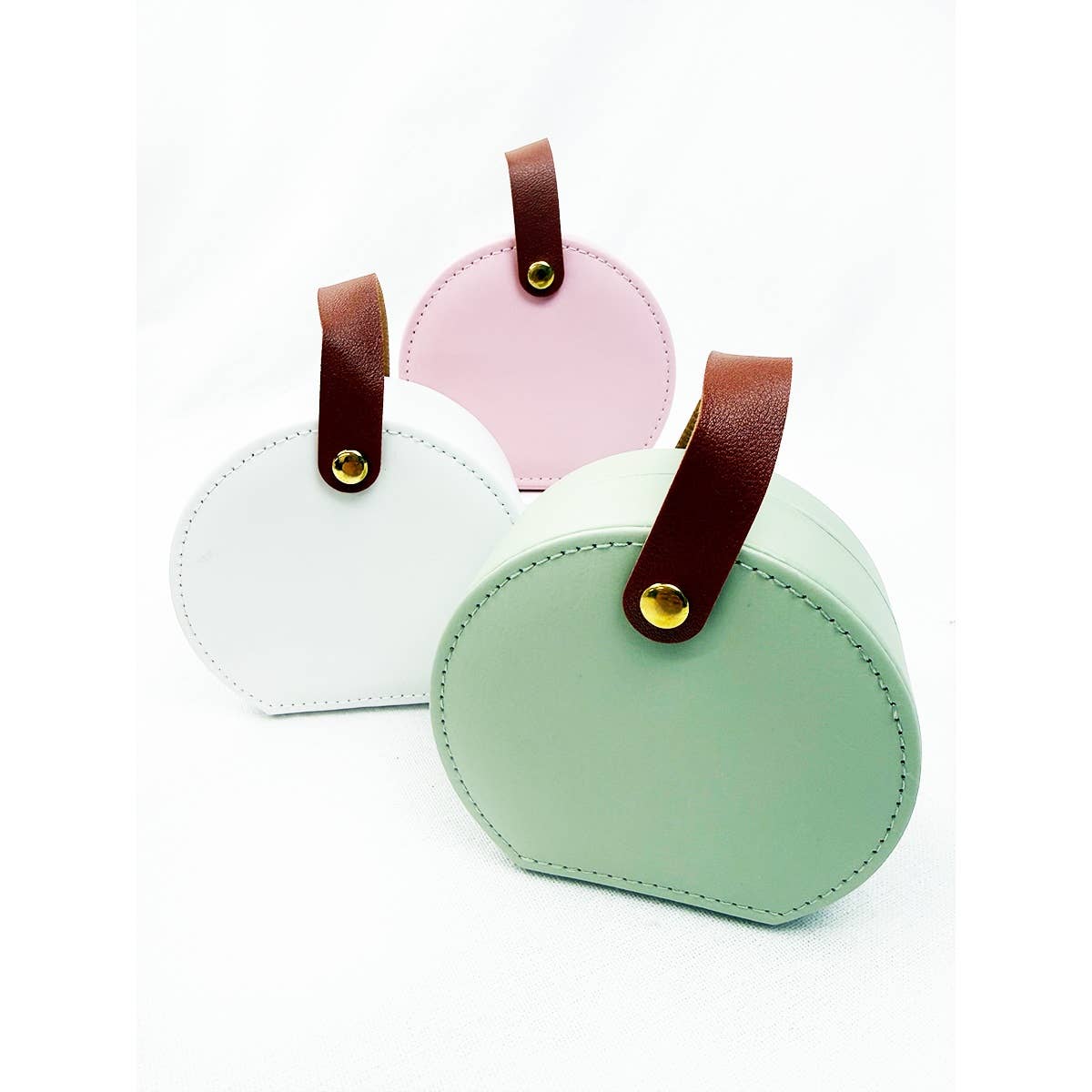Mini PU Jewelry Case with Handle
