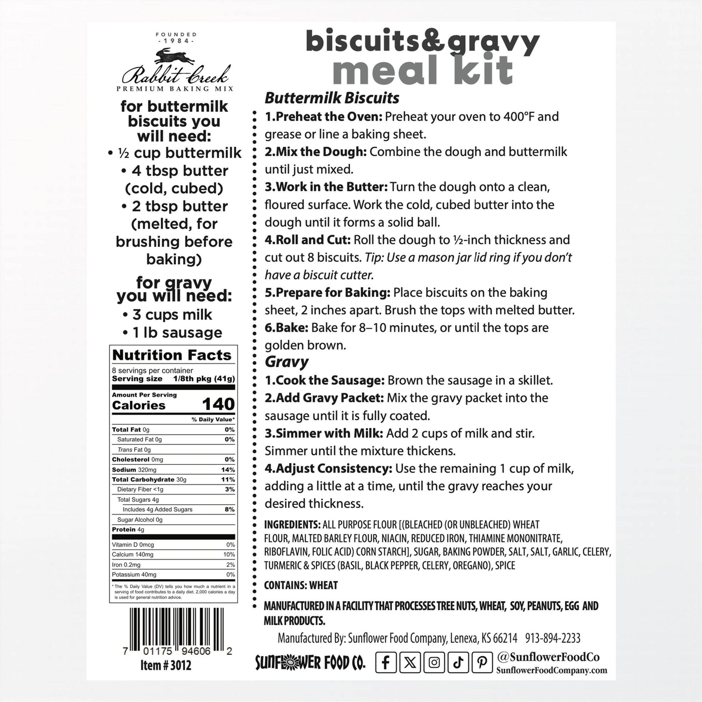 BISCUITS & GRAVY MIX