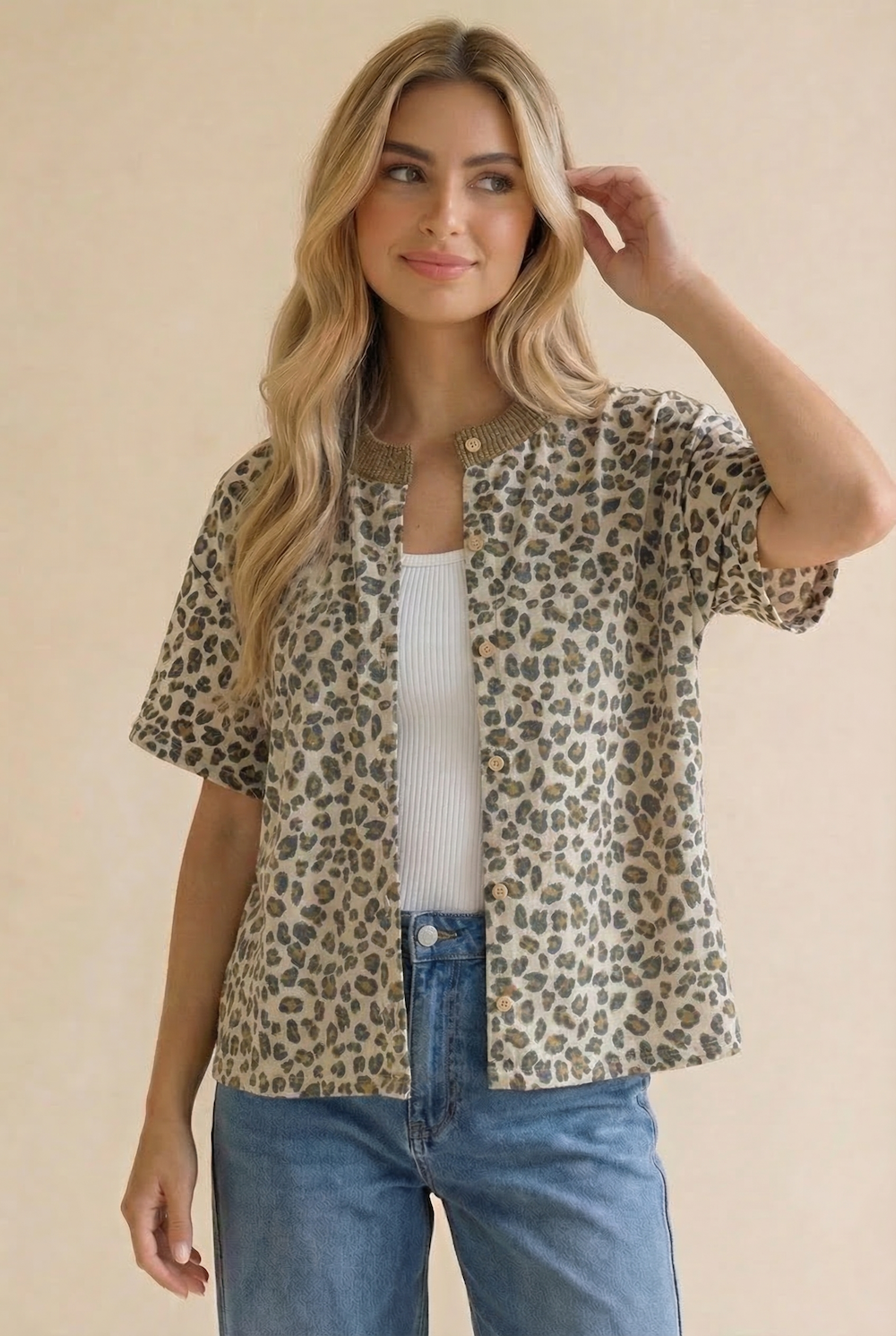 Leopard Print Cardigan