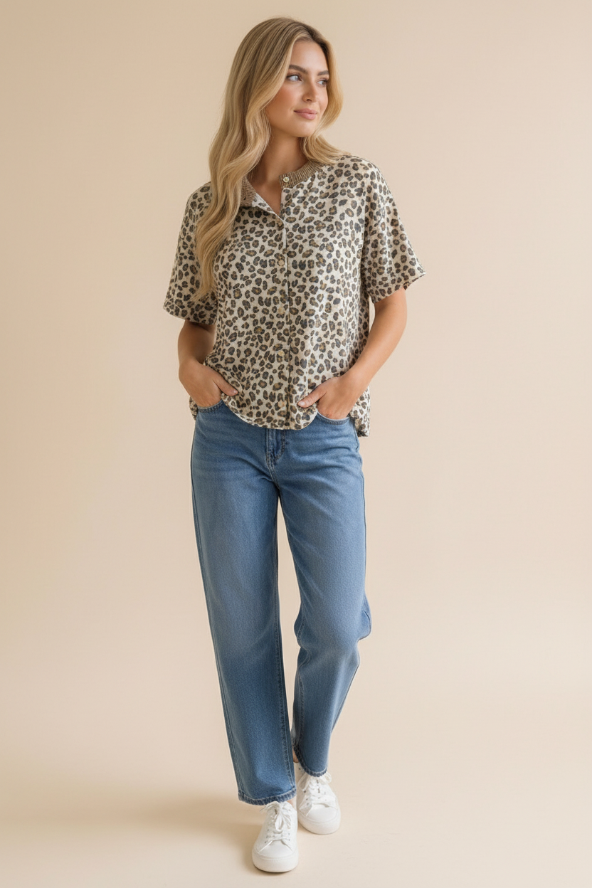 Leopard Print Cardigan