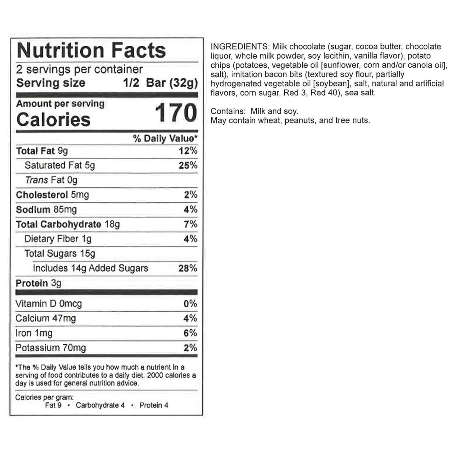 Candy Bar - Milk Chocolate - Pigs N' Taters - 2.25 oz