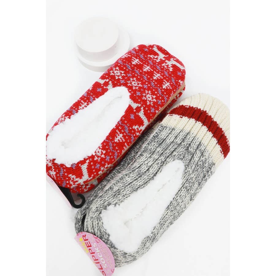 Woven Non Slip Winter Indoor Slipper