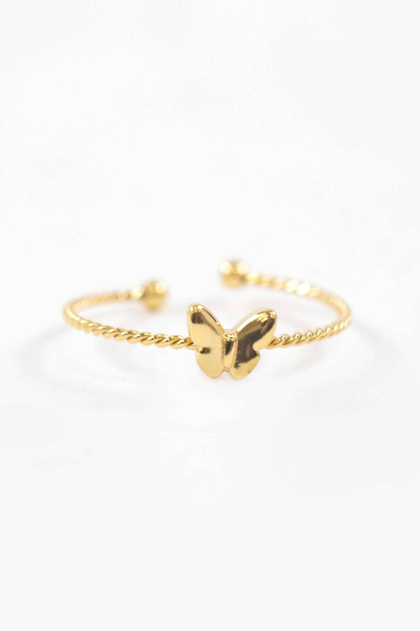 Butterfly Charm Adjustable Ring