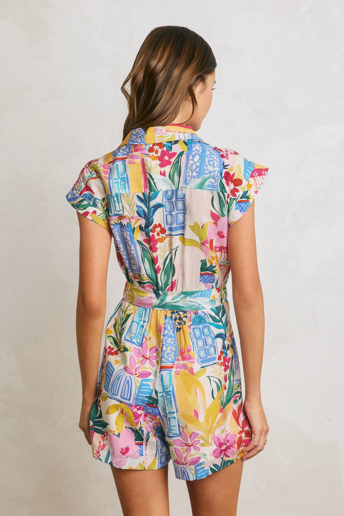 Long Summer Button Down Romper (1)