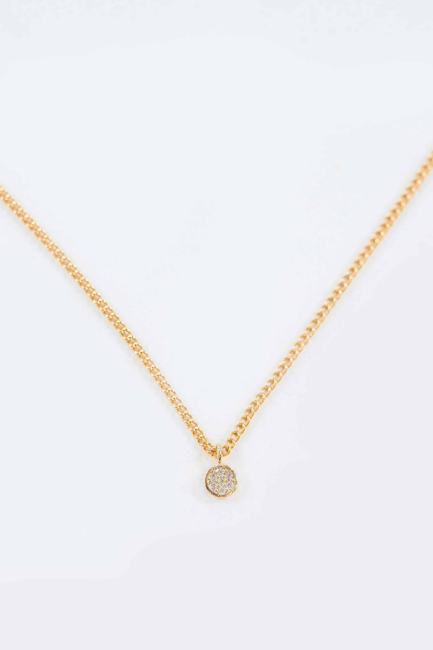 Dot Charm Necklace | Gold