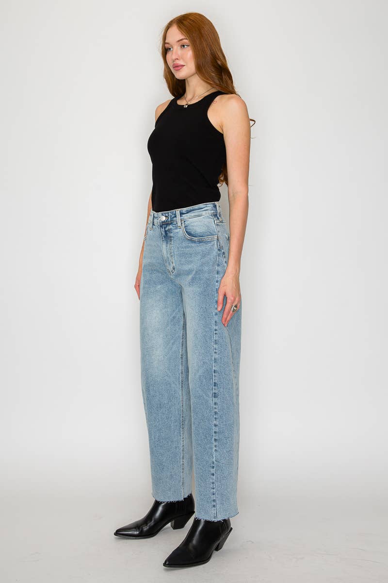 BLUE by ARTEMIS HIGH RISE  BARREL JEANS