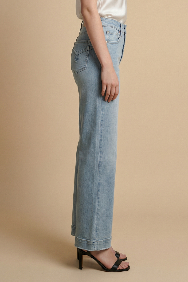 Tummy Control High Rise Relaxed Holly Flare Jeans