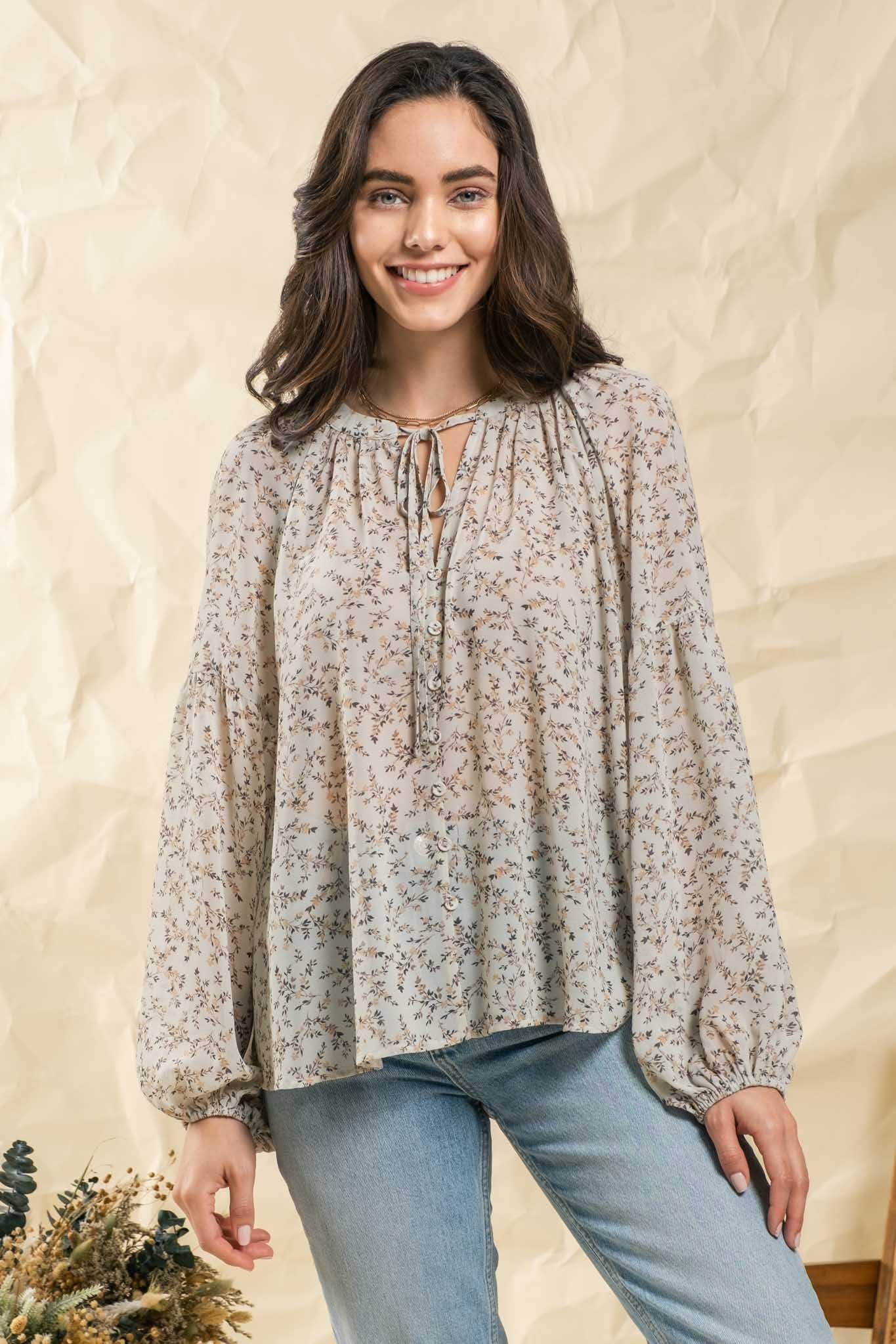 Ditsy Floral Top