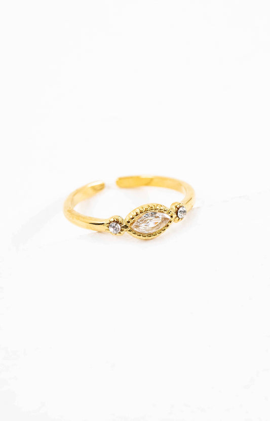 Rene Marquise Adjustable Ring