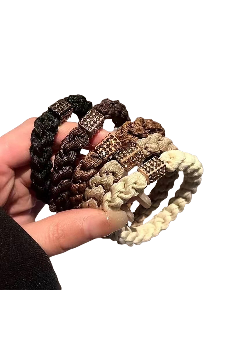 Square Stone Charm Hair Scrunchies