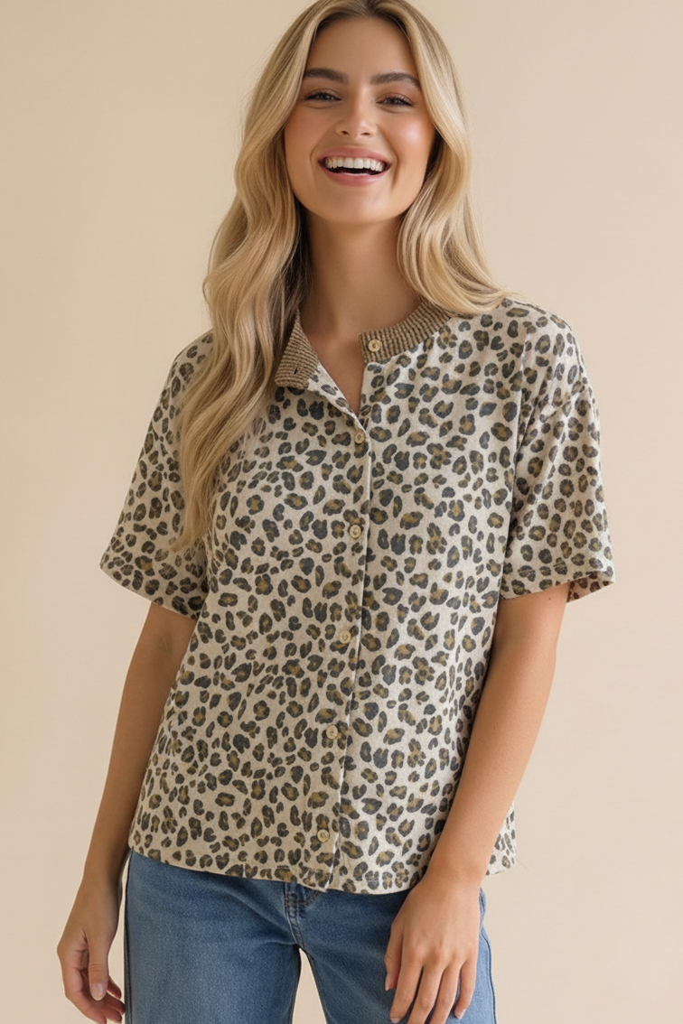 Leopard Print Cardigan