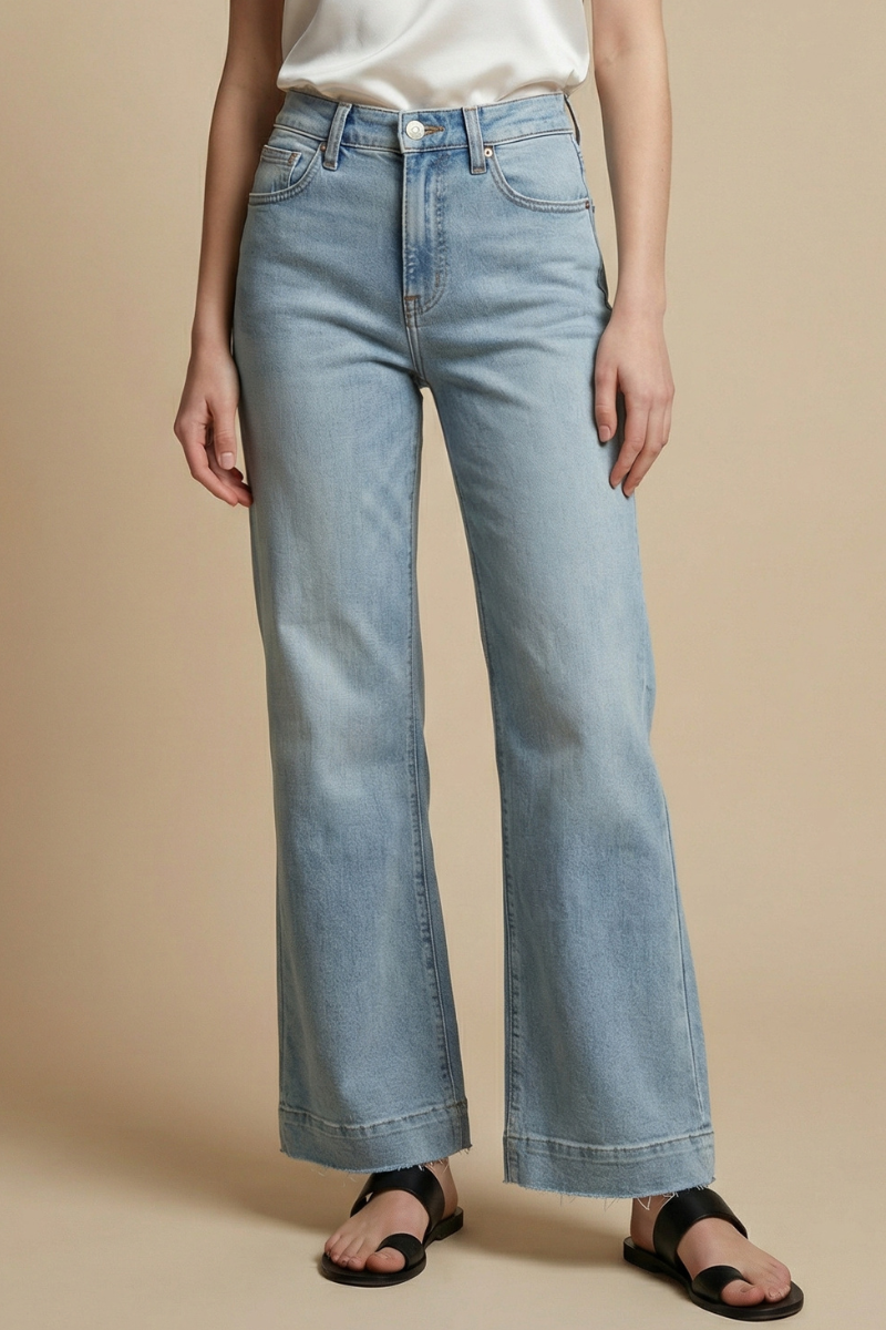 Tummy Control High Rise Relaxed Holly Flare Jeans