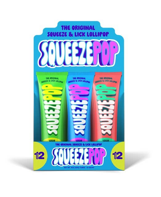 Squeeze Pop Assorted Flavors, 4oz Tube,