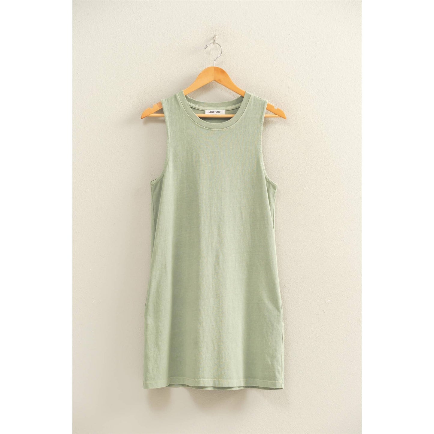 Pigment Dyed Sleeveless Mini Dres