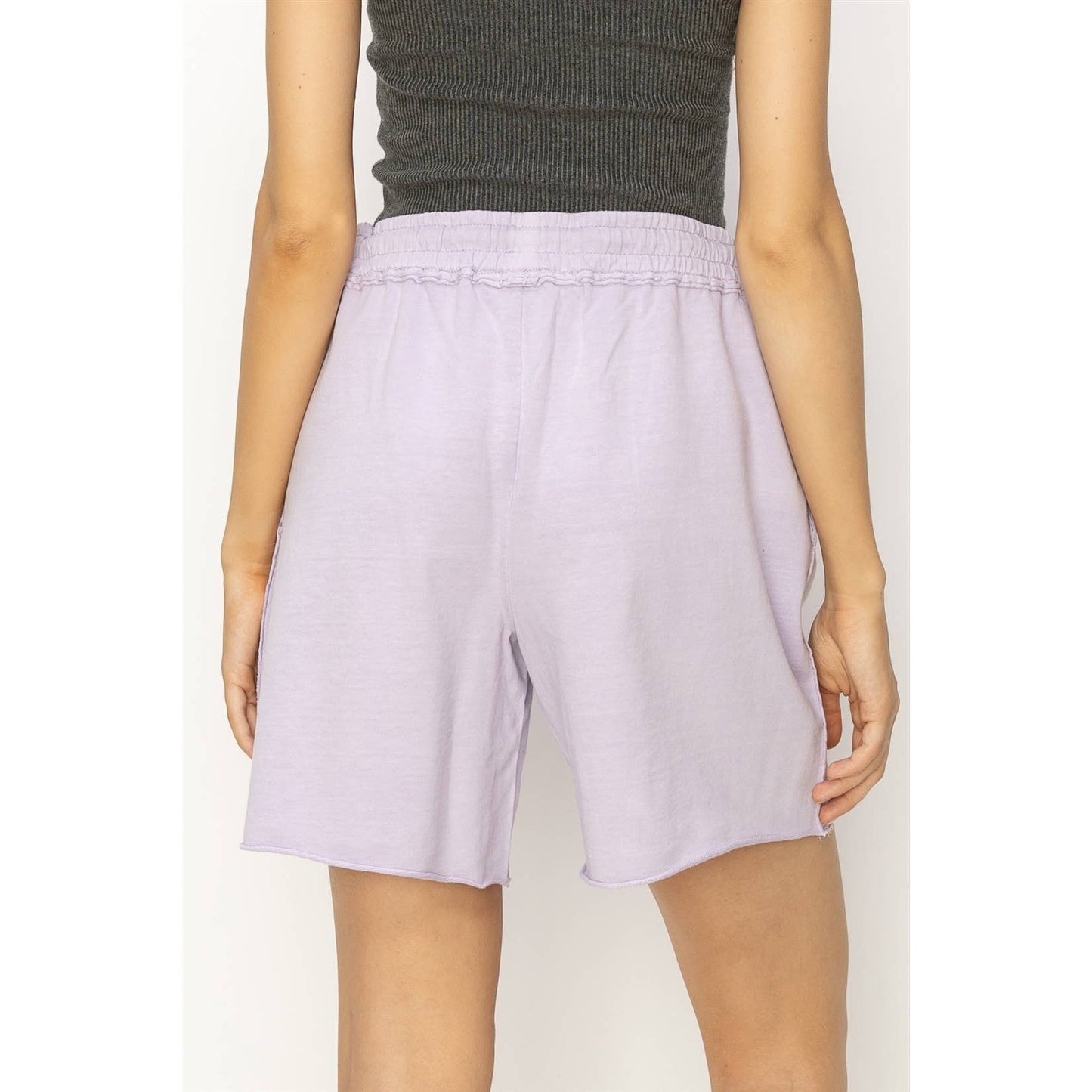 Mid Rise Drawstring Shorts