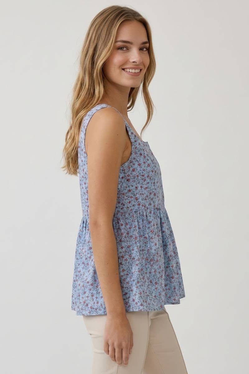 ditsy tunic tank