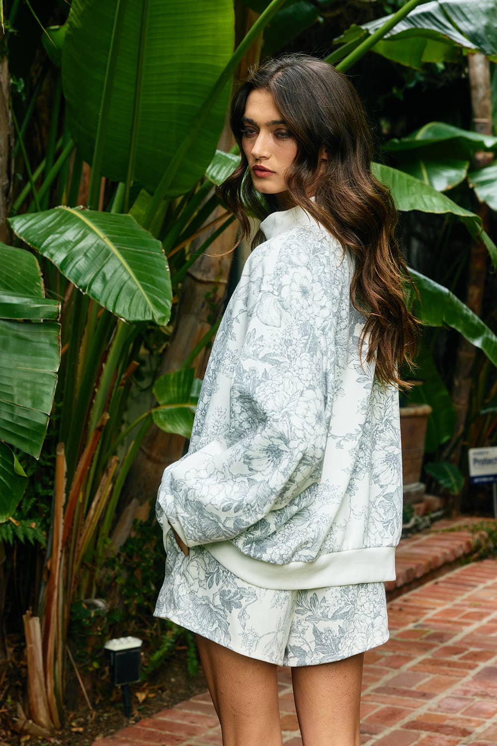 Floral Print Relaxed Lounge Shorts