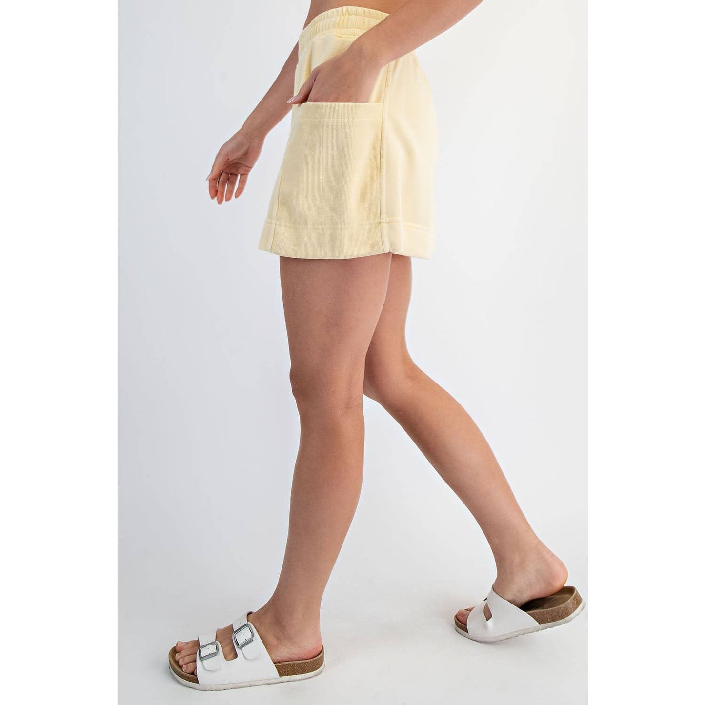 MINERAL WASHED SIDE POCKET SKORT