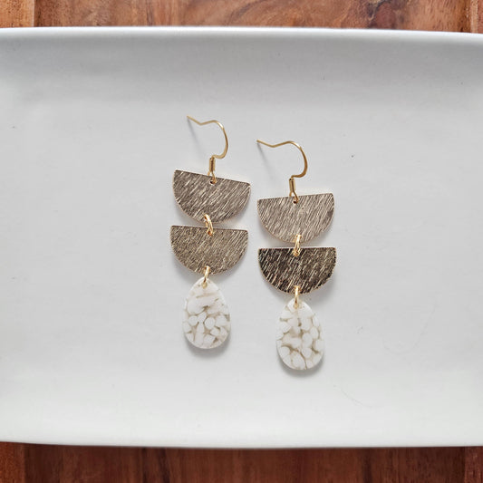 Aria Earrings - Pebble // Spring, Summer