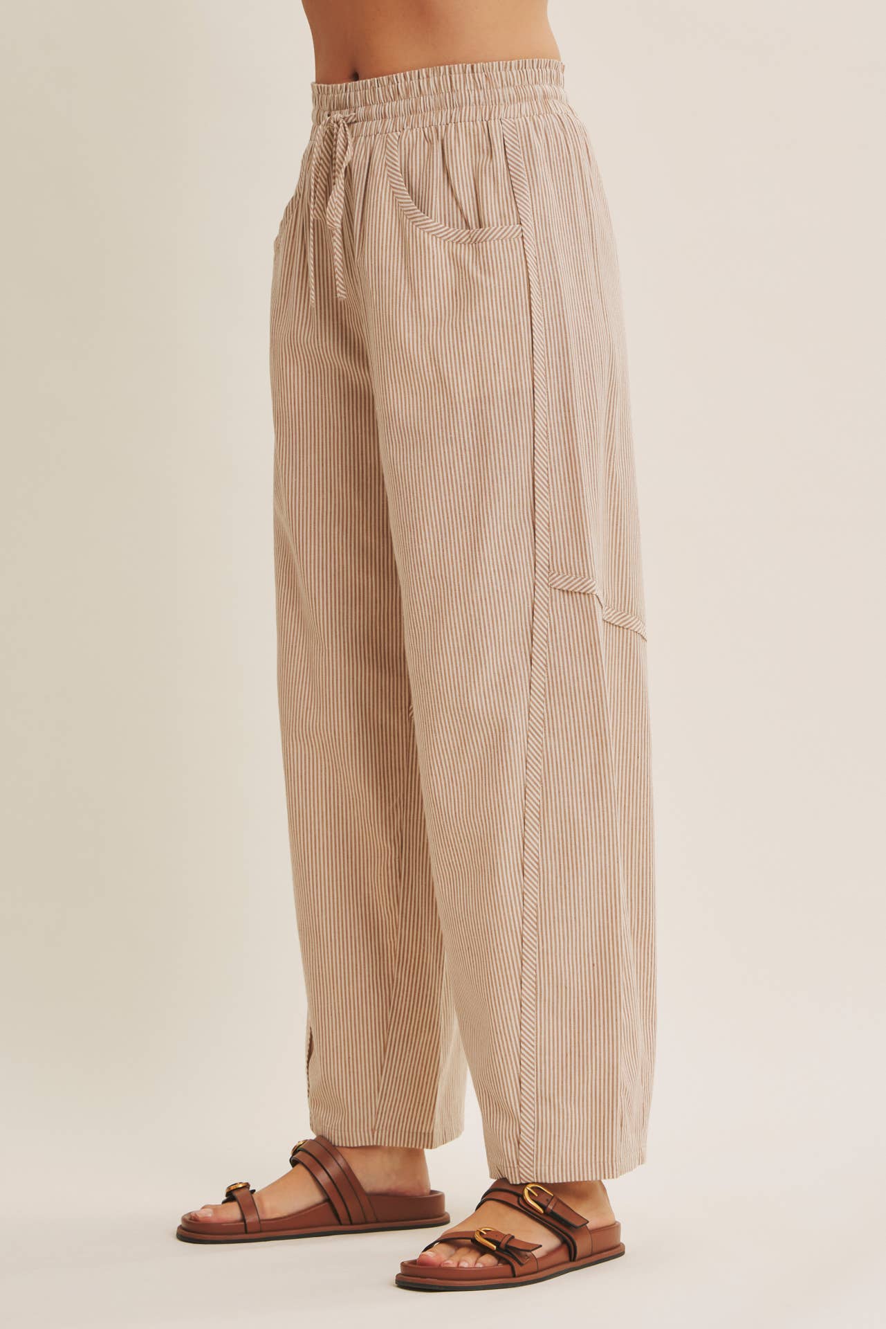 Barrel stripe pant