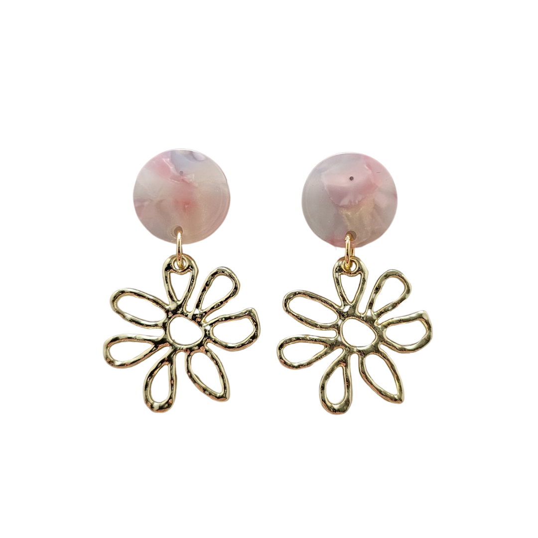 Lily Earrings - Iridescent Pastel // Spring, Summer, Flower