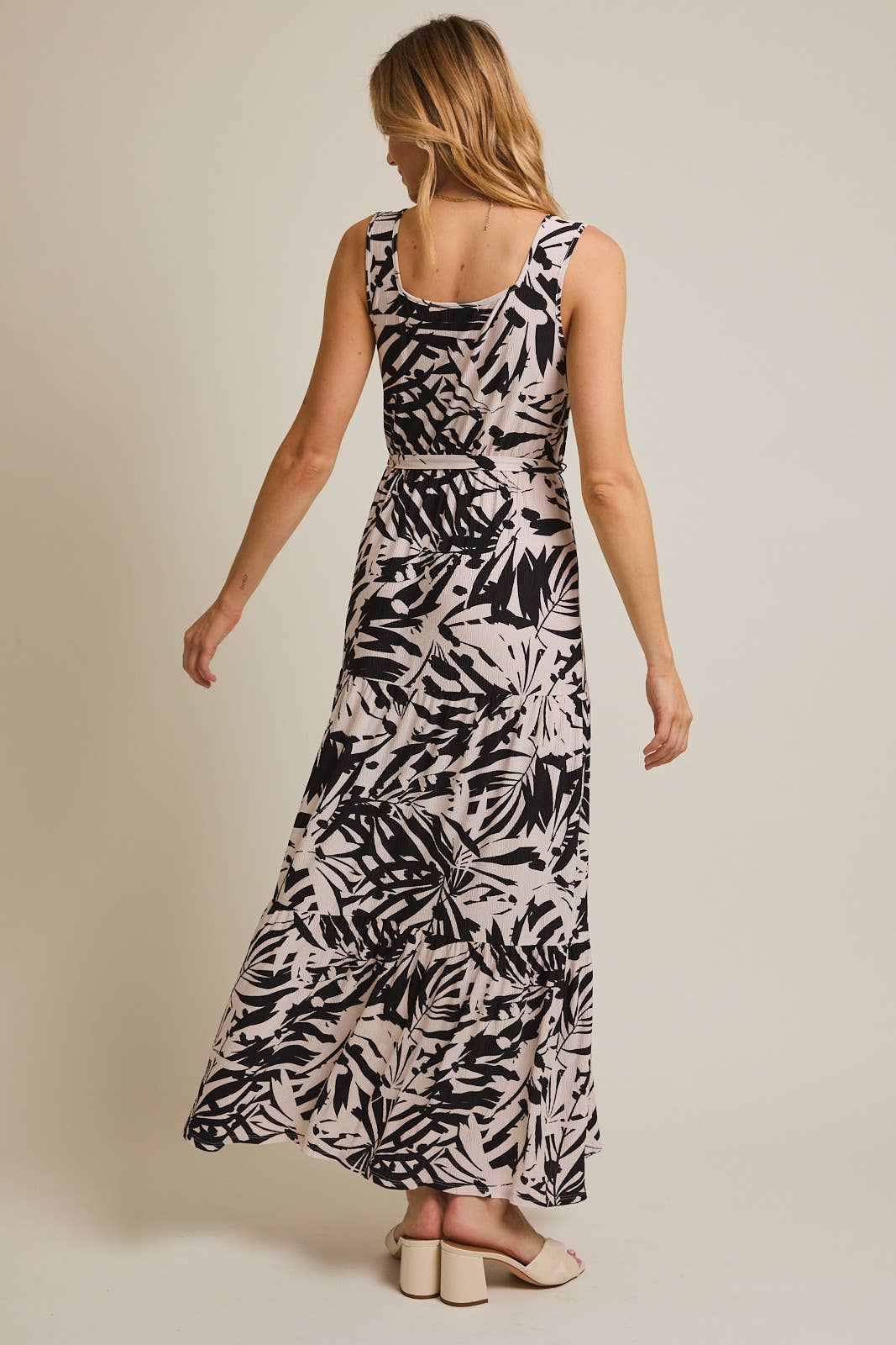Tropical print dress