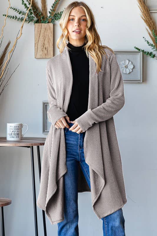 Ribbed Cardigan