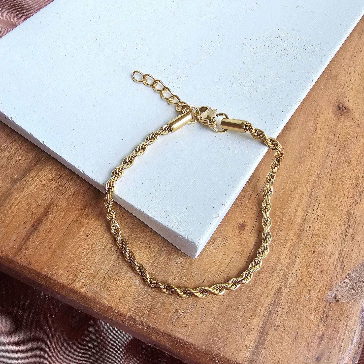 Luxe Gold Rope Bracelet