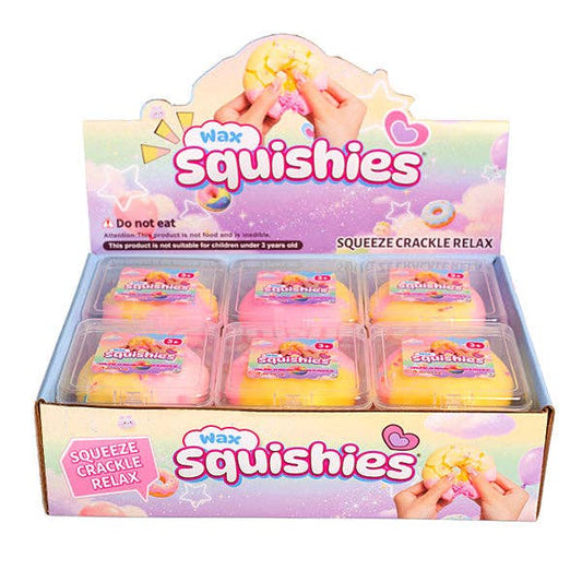 Wax Squishies® Donut Wax Crackle Fidget Clay Toy (