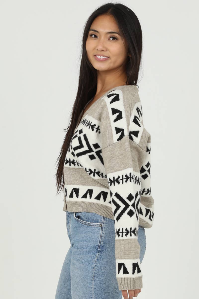 Geo Cardigan