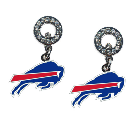 Buffalo Bills Rhinestone Earrings