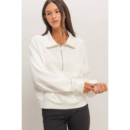 Half-Zip Collar Pullover