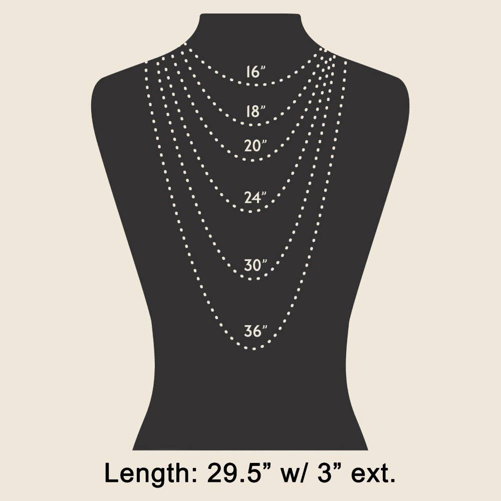 Mixed Textured Coins Long Chain Necklace