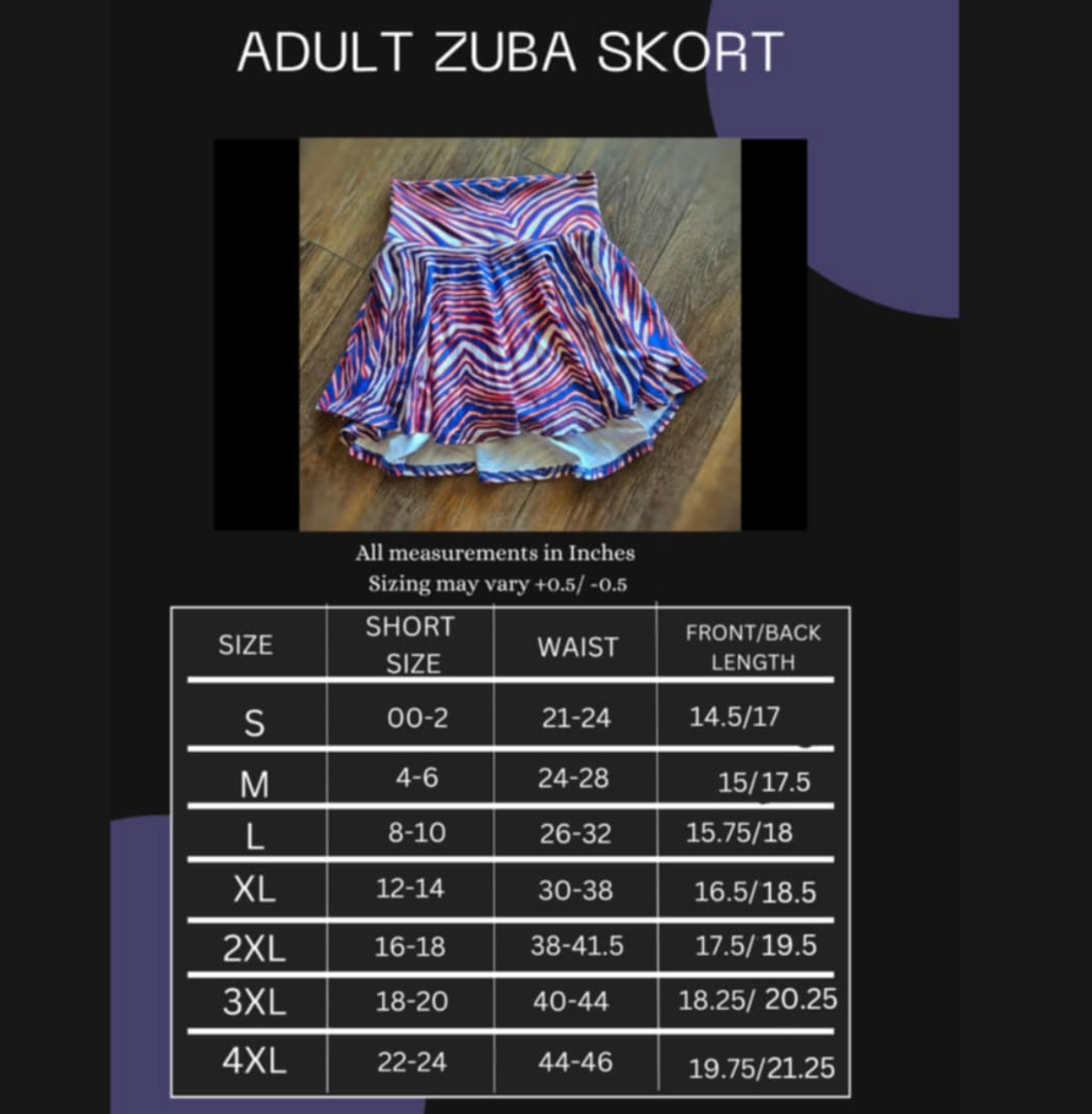 Buffalo skort (PRE ORDER) first round CLOSED - NEW ROUND OPEN