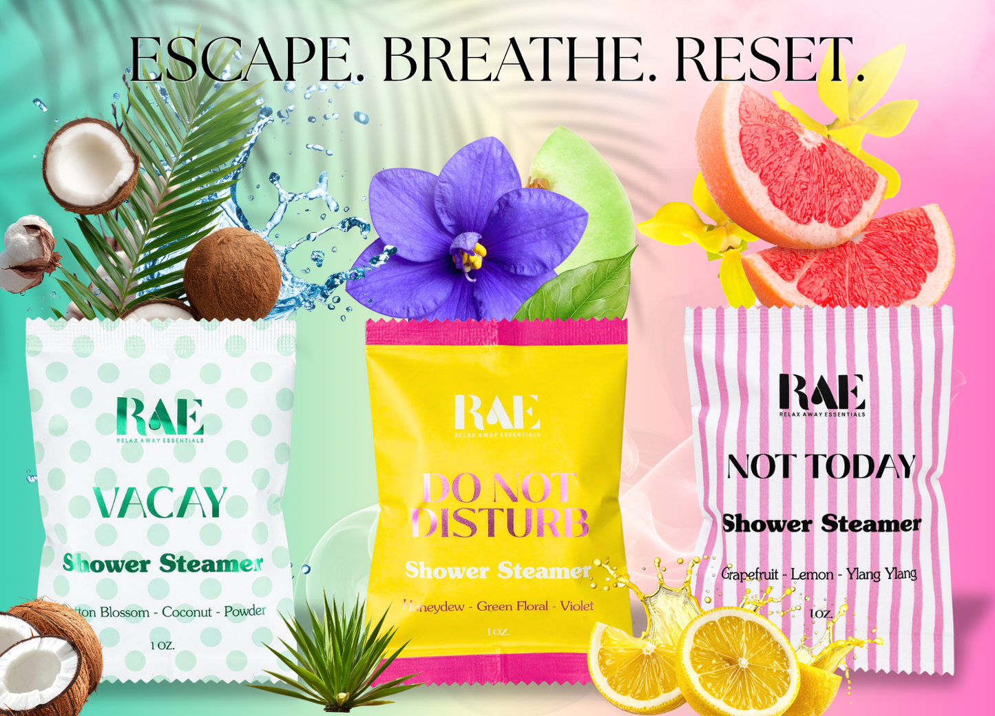 Calm The Chaos 6 Pack Shower Steamers - Made in USA