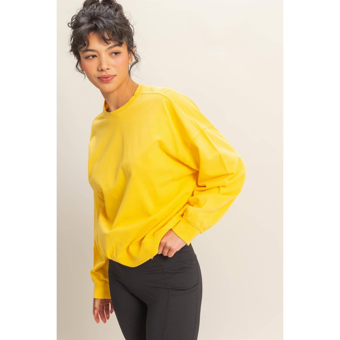 Warm Long Sleeve French Terry Sweatshirt