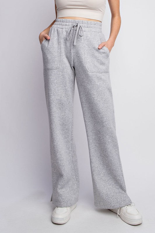 French Terry Straight Pants