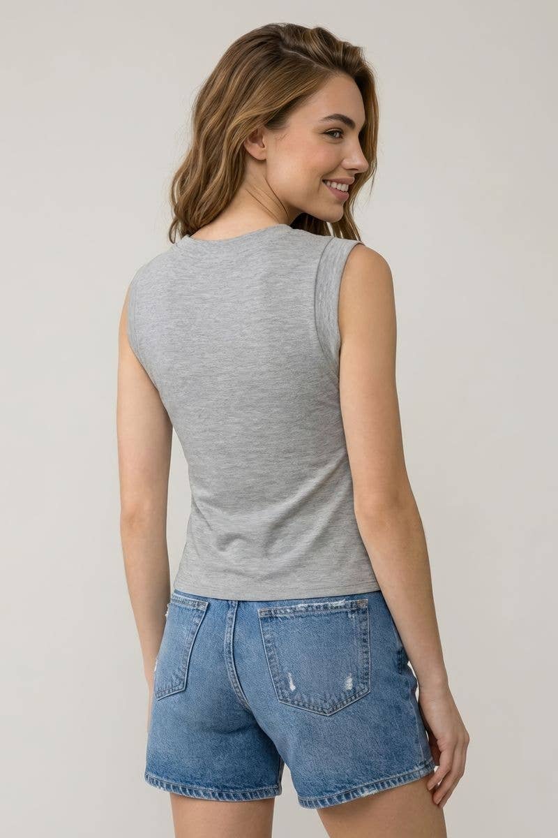 surplice hem tank
